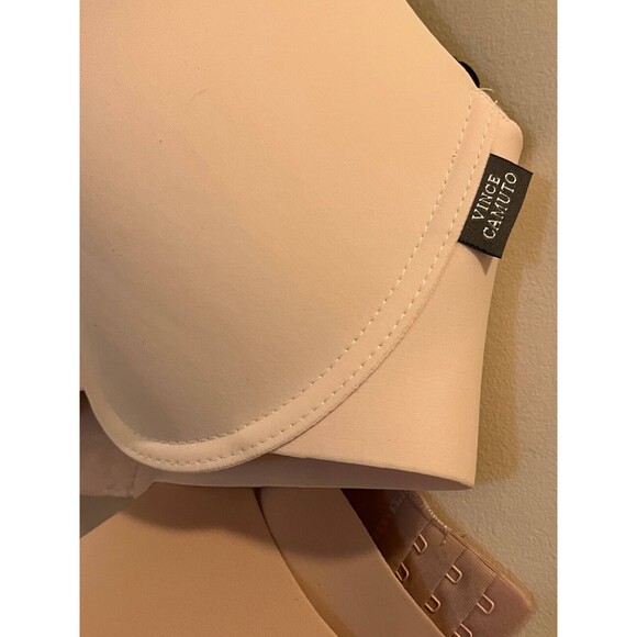 Vince Camuto Push Up Bra Women's Size 36 Black Skin Nylon Adjustable Straps - Picture 3 of 5